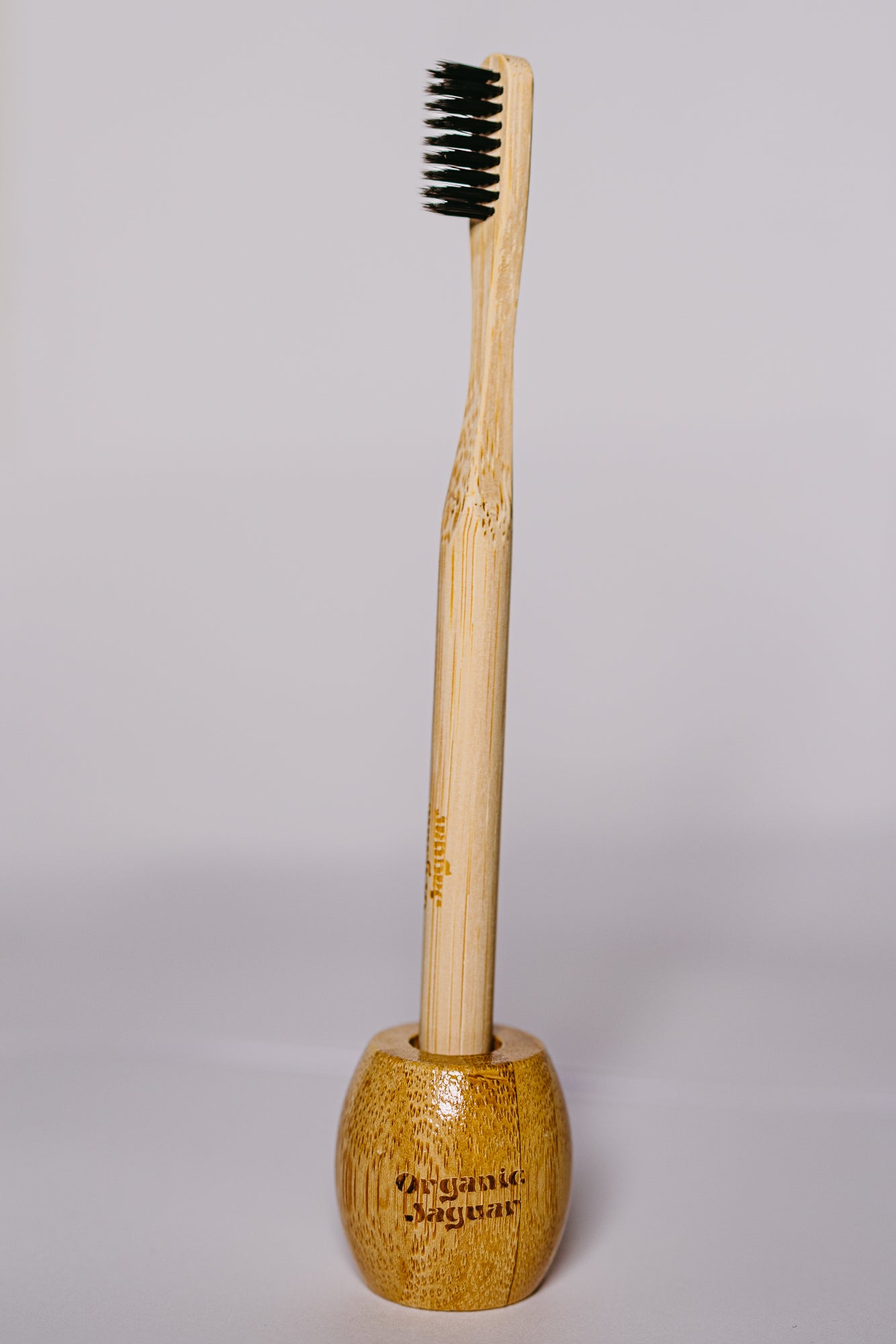 Organic Bamboo Toothbrush, Holder, & Travel Case Organic Jaguar